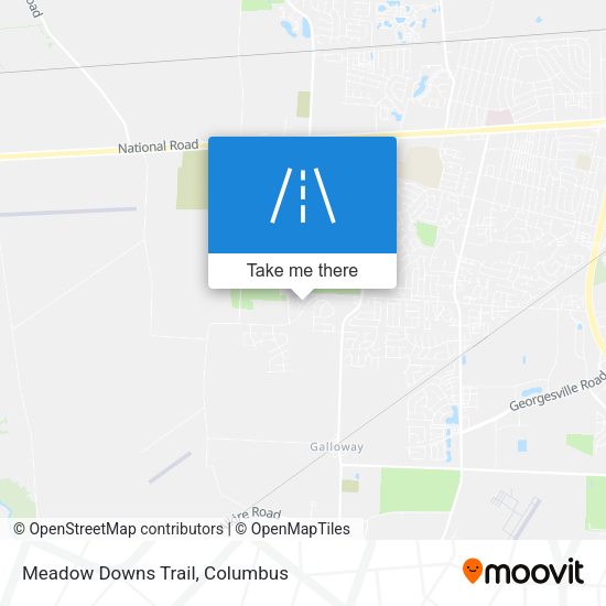 Meadow Downs Trail map