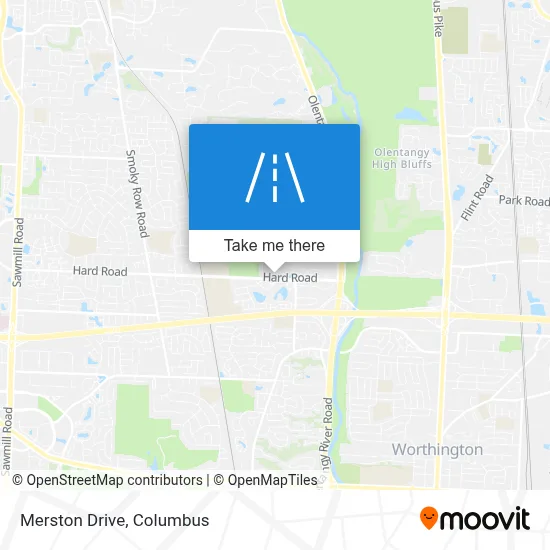 Merston Drive map