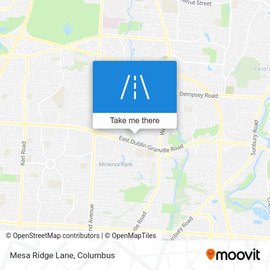 Mesa Ridge Lane map