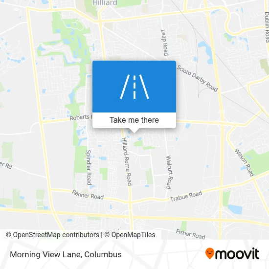 Morning View Lane map