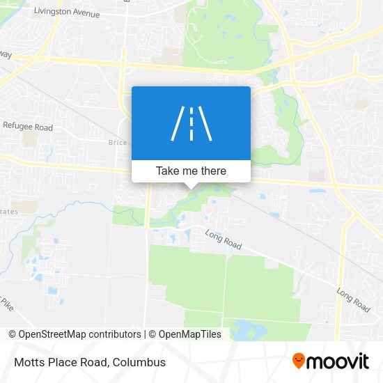 Motts Place Road map