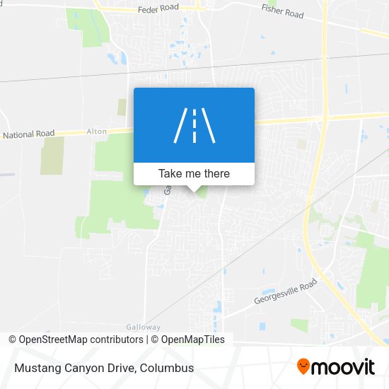 Mapa de Mustang Canyon Drive