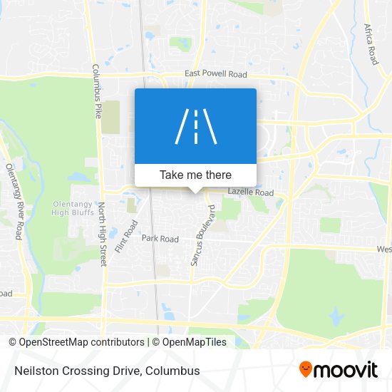 Neilston Crossing Drive map