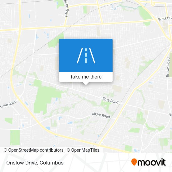Mapa de Onslow Drive