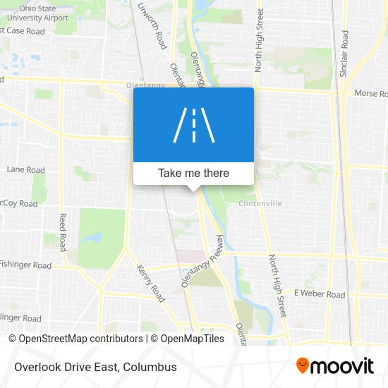 Overlook Drive East map