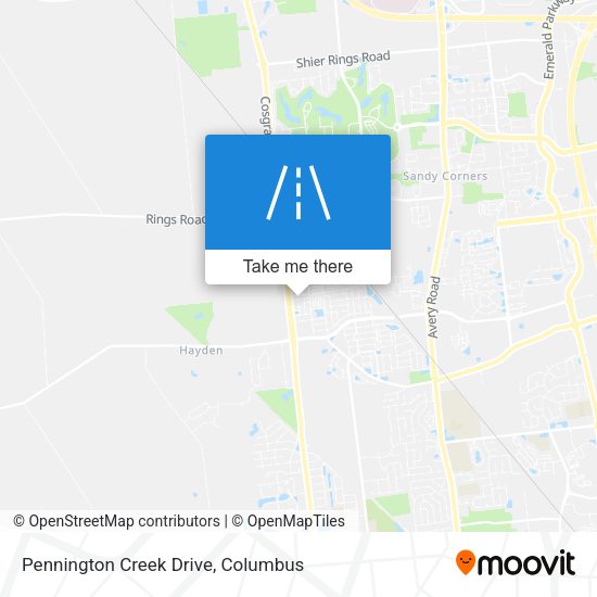 Pennington Creek Drive map