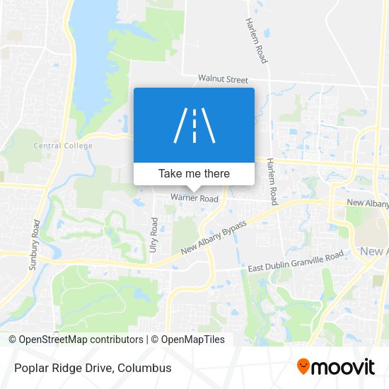 Mapa de Poplar Ridge Drive