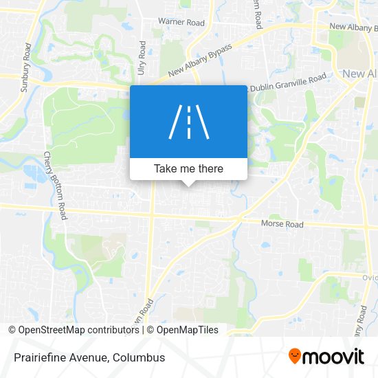 Prairiefine Avenue map
