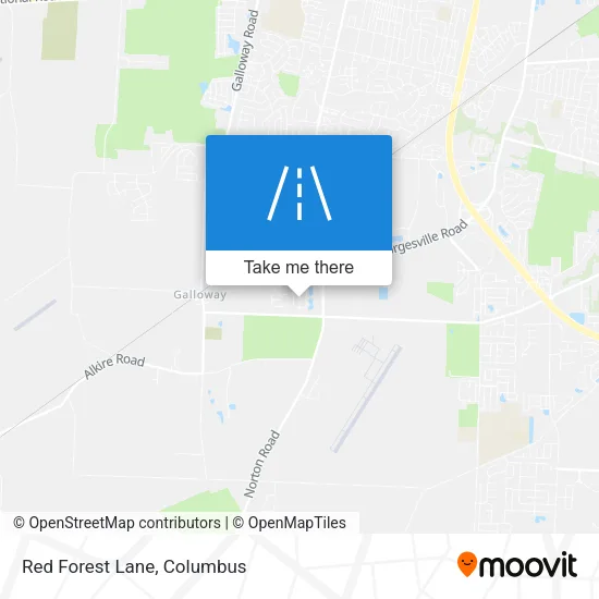 Red Forest Lane map
