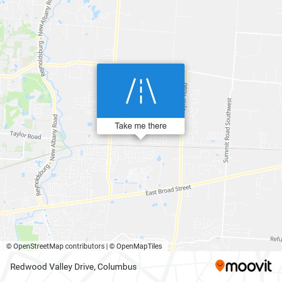 Redwood Valley Drive map