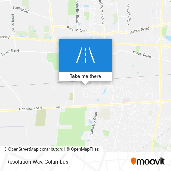 Resolution Way map