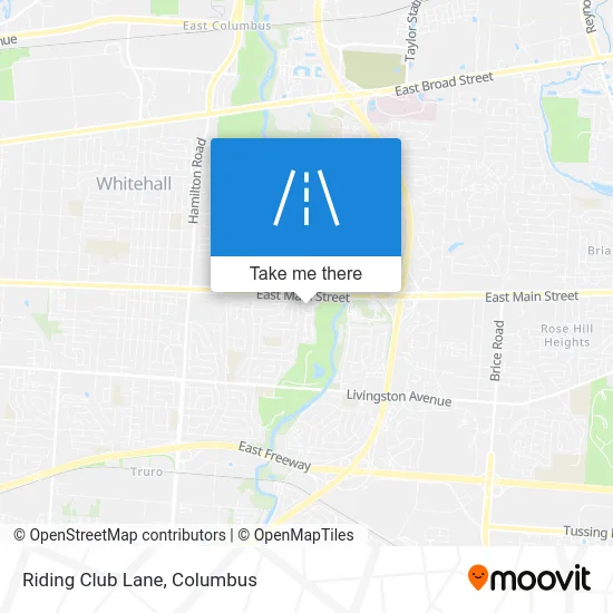 Riding Club Lane map