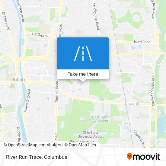 River-Run-Trace map