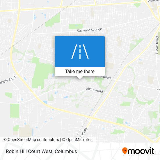 Robin Hill Court West map