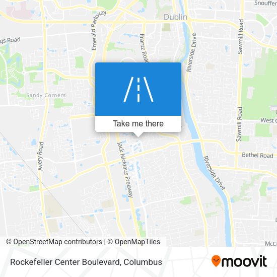 Rockefeller Center Boulevard map