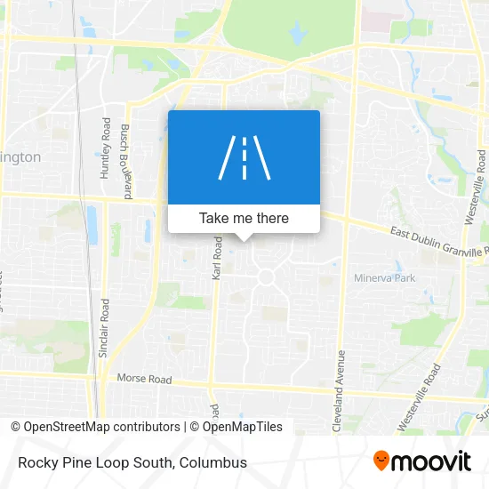 Rocky Pine Loop South map