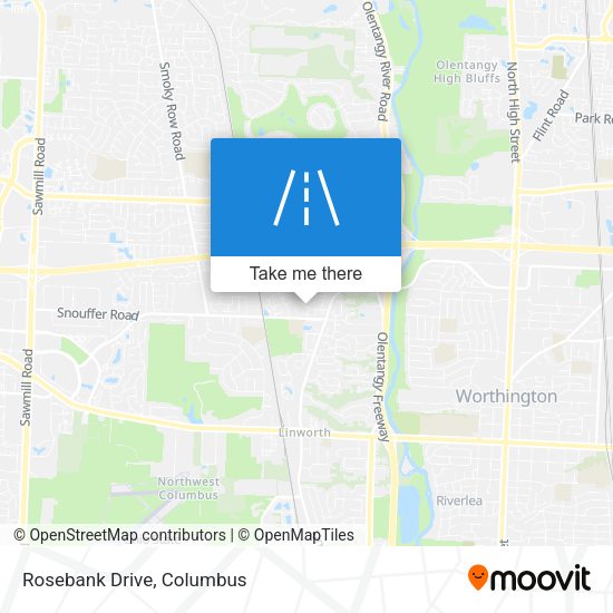 Mapa de Rosebank Drive