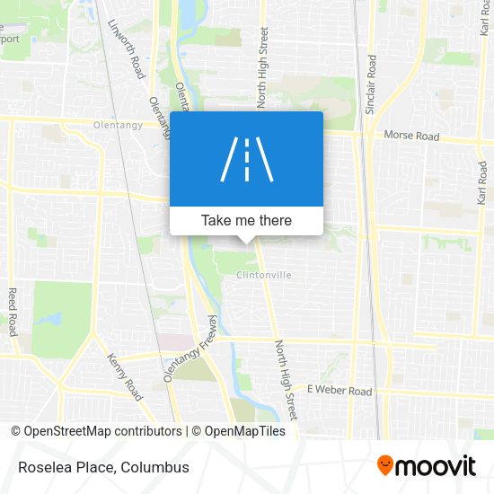 Mapa de Roselea Place
