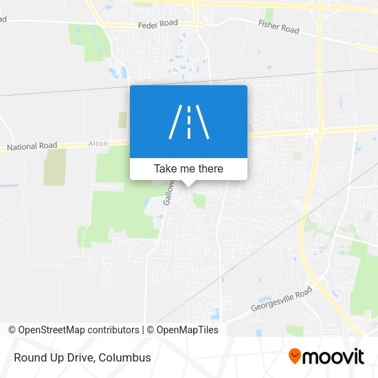 Mapa de Round Up Drive