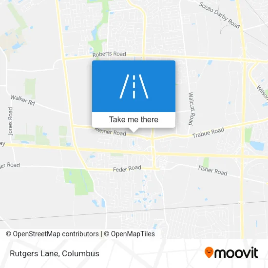 Rutgers Lane map
