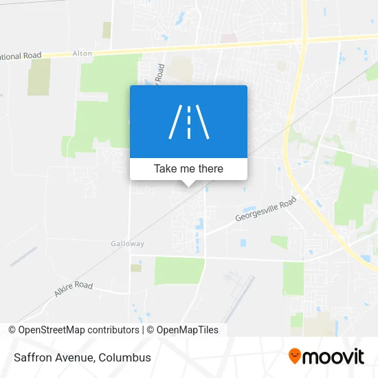 Mapa de Saffron Avenue