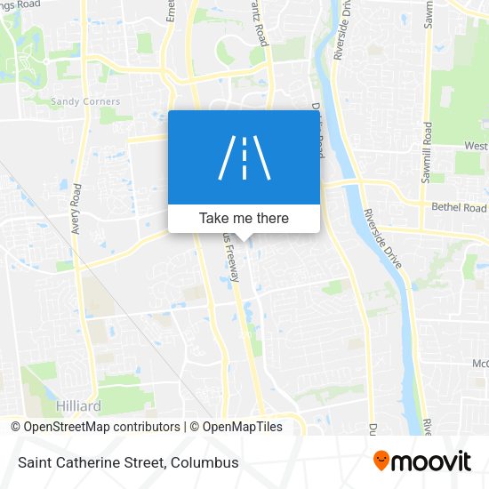 Saint Catherine Street map