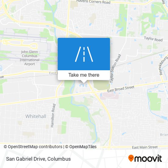 Mapa de San Gabriel Drive