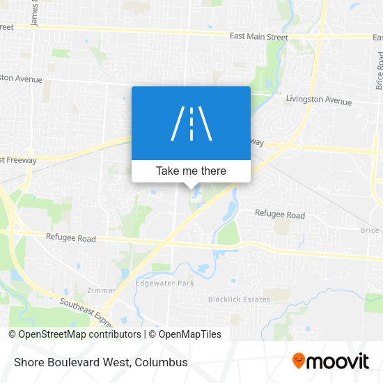 Shore Boulevard West map