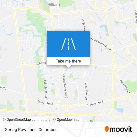 Mapa de Spring Row Lane