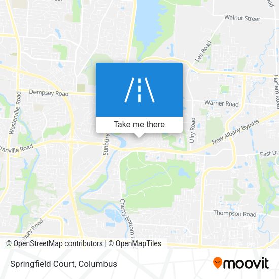 Mapa de Springfield Court