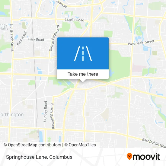 Springhouse Lane map