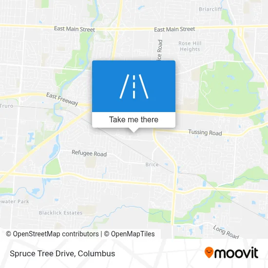 Spruce Tree Drive map
