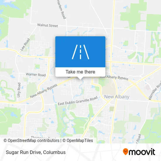 Sugar Run Drive map