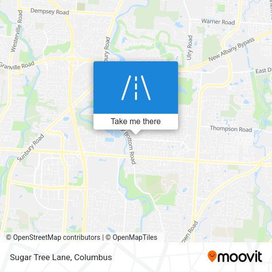 Mapa de Sugar Tree Lane