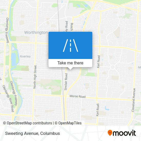 Mapa de Sweeting Avenue