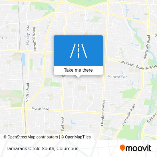 Tamarack Circle South map