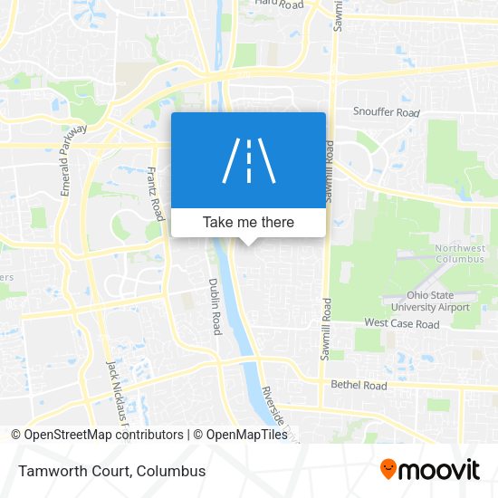 Mapa de Tamworth Court