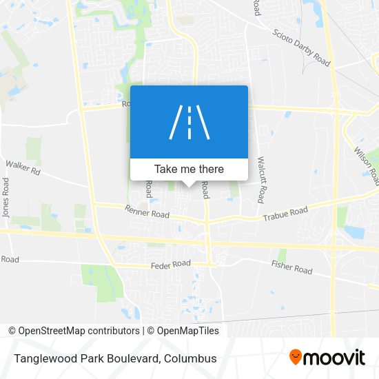 Tanglewood Park Boulevard map