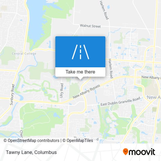 Mapa de Tawny Lane