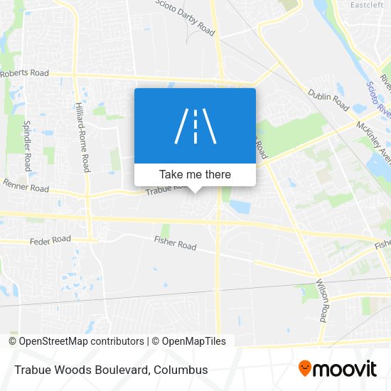 Trabue Woods Boulevard map