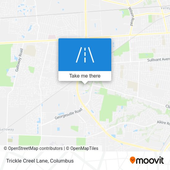 Trickle Creel Lane map