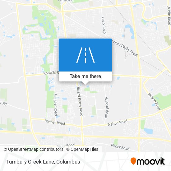 Turnbury Creek Lane map