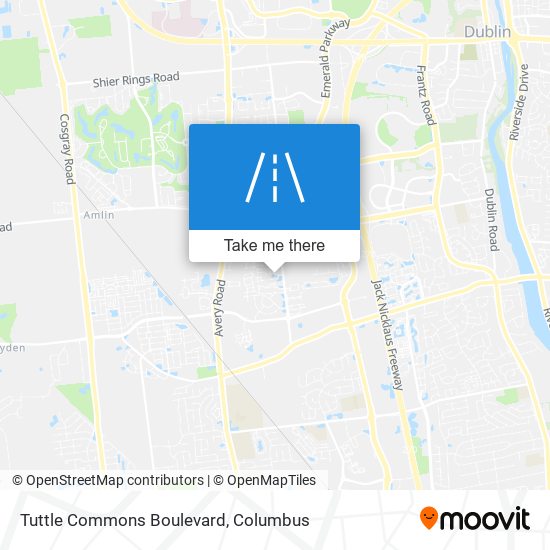 Tuttle Commons Boulevard map