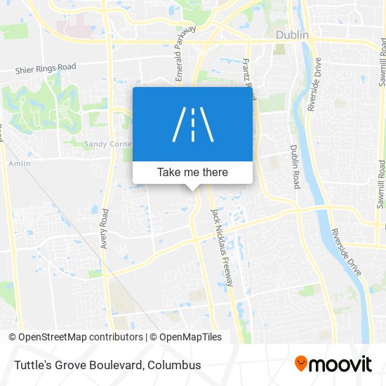 Tuttle's Grove Boulevard map