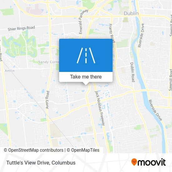 Tuttle's View Drive map