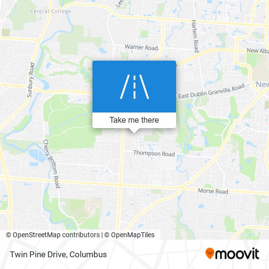 Twin Pine Drive map