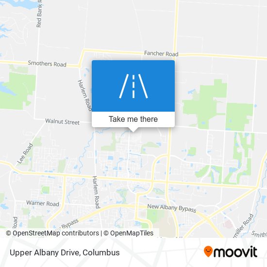 Upper Albany Drive map