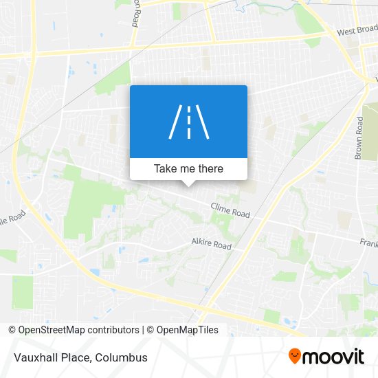 Mapa de Vauxhall Place