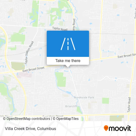 Villa Creek Drive map