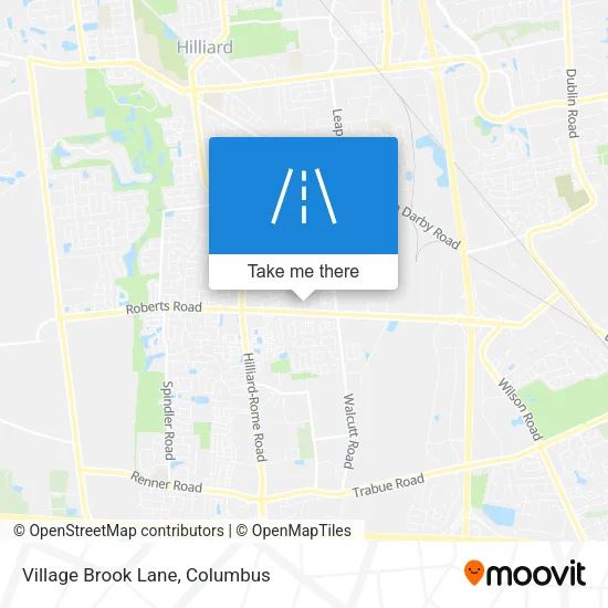 Village Brook Lane map
